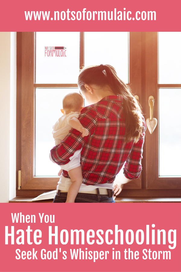 On the Days When You Hate Homeschooling, Seek Out God’s Whisper in the Storm