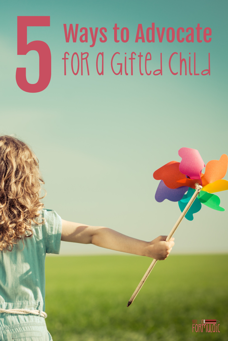 Advocate Gifted Child Pin - Gifted Kids Need Advocates. Here Are 5 Simple Ways To Do That Now. - Gifted/2e Advocacy