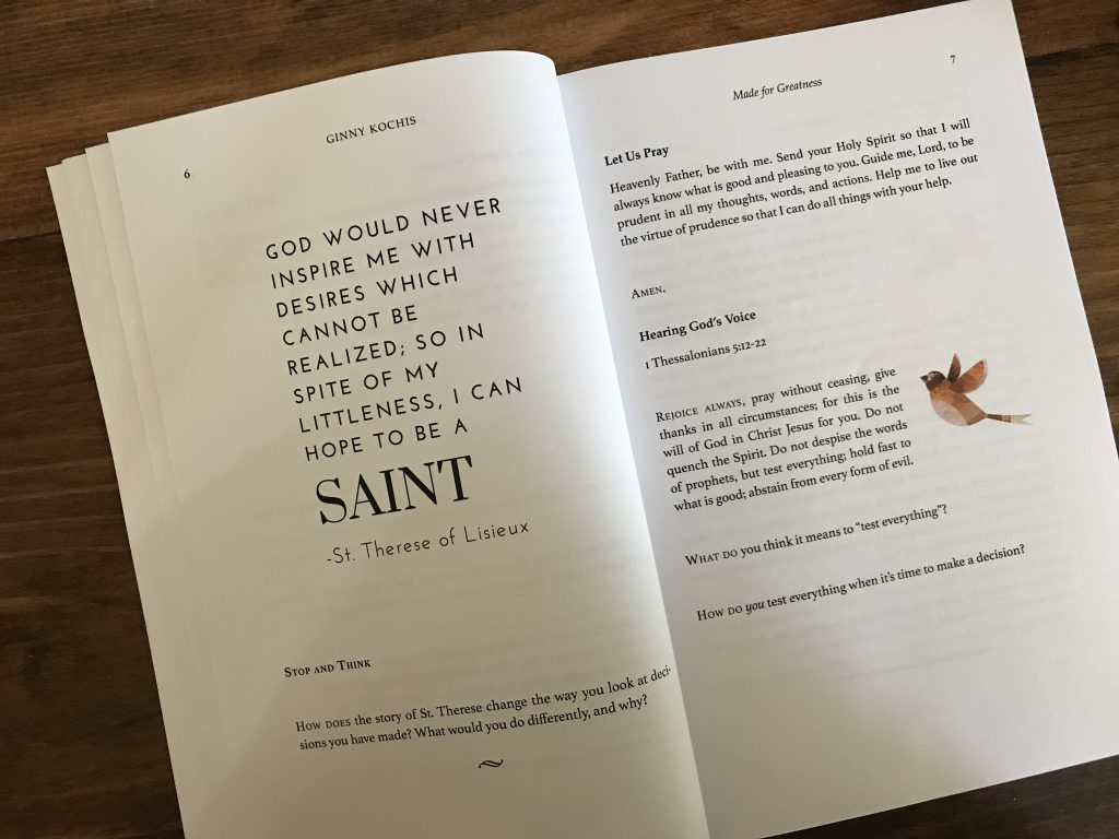 Made For Greatness A Growth Mindset Journal For Courageous Catholic Youth